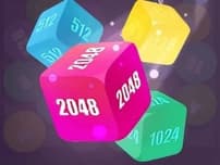 2048 Shoot Merge Number 3D logo