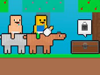 Baby Noob vs Baby Obby Horse logo