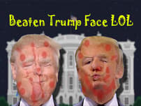 Beaten Trump Face LOL logo