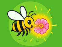 Bee and Flower logo
