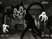 Cartoon Cat Scary logo