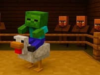 Chicken Jockey hidden lava chicken logo