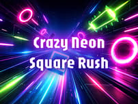 Crazy Neon Square Rush logo