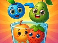 Drop Merge Fruit Characters logo