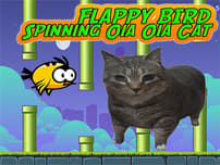 Flappy Bird Spinning oia oia Cat logo