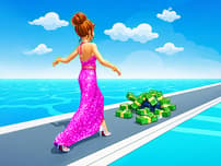 Girl Money Rush Game logo