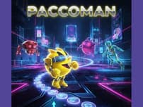 hard neon paccoman logo