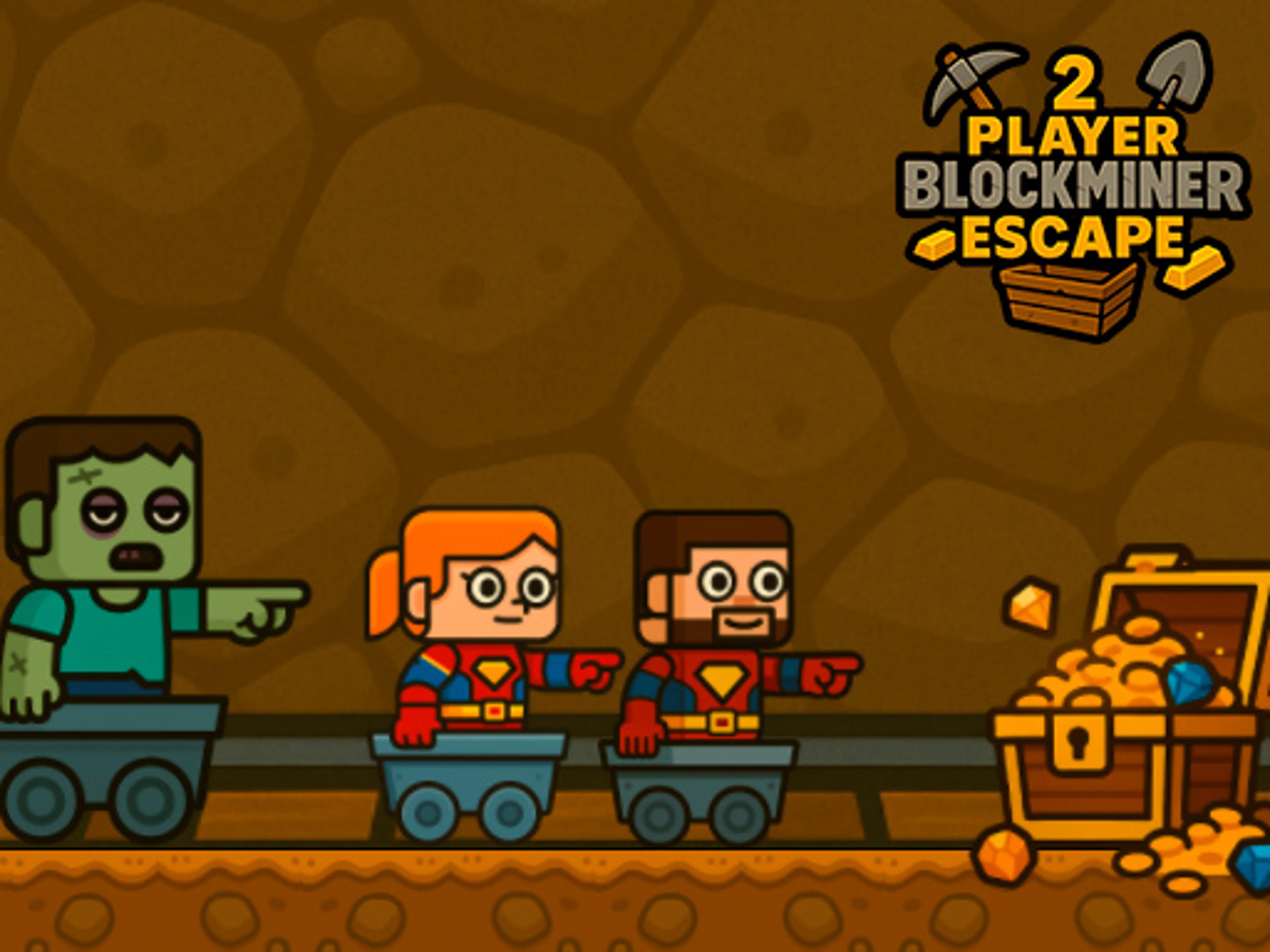 2 Player BlockMiner Escape logo
