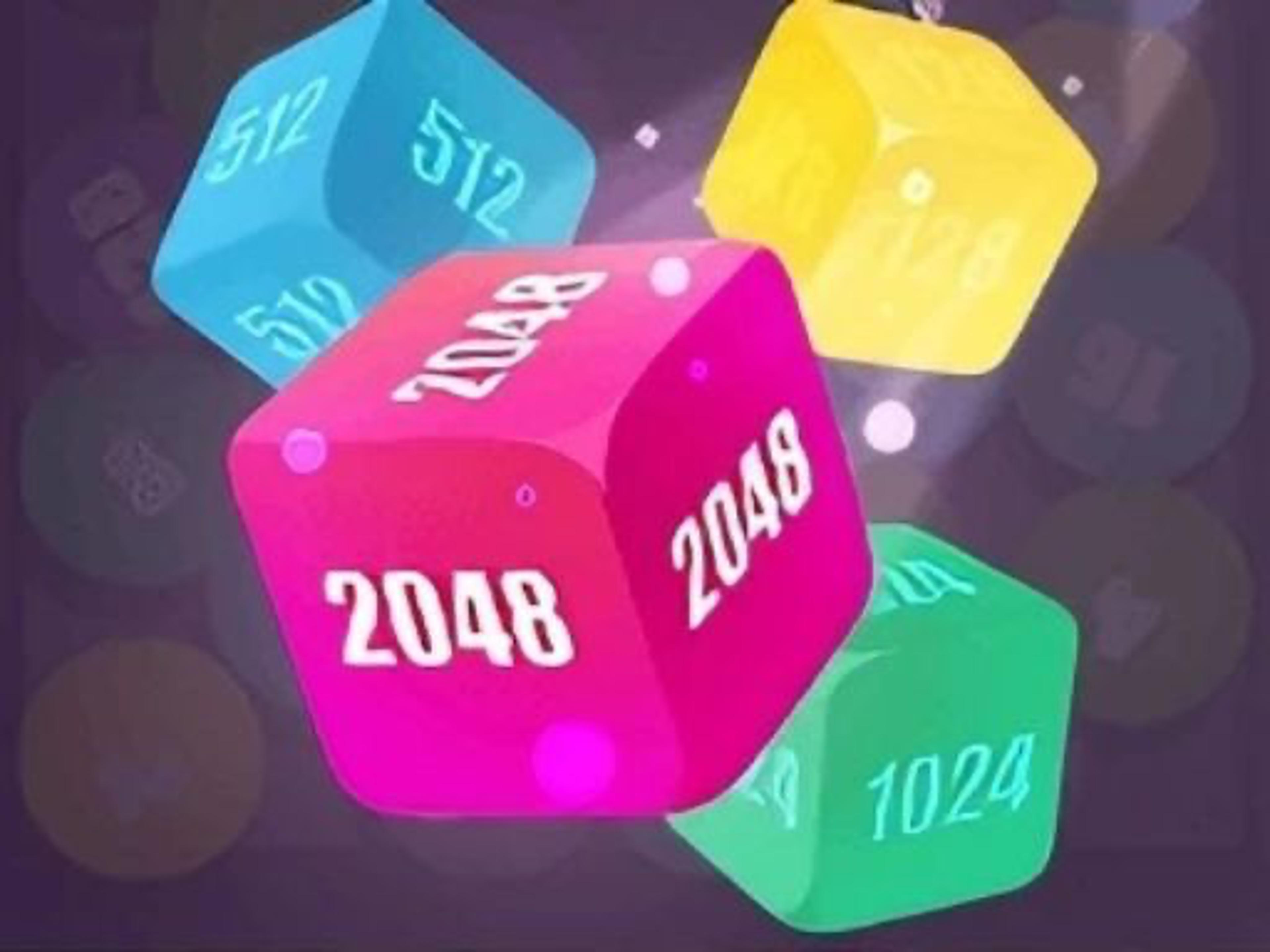 2048 Shoot Merge Number 3D logo