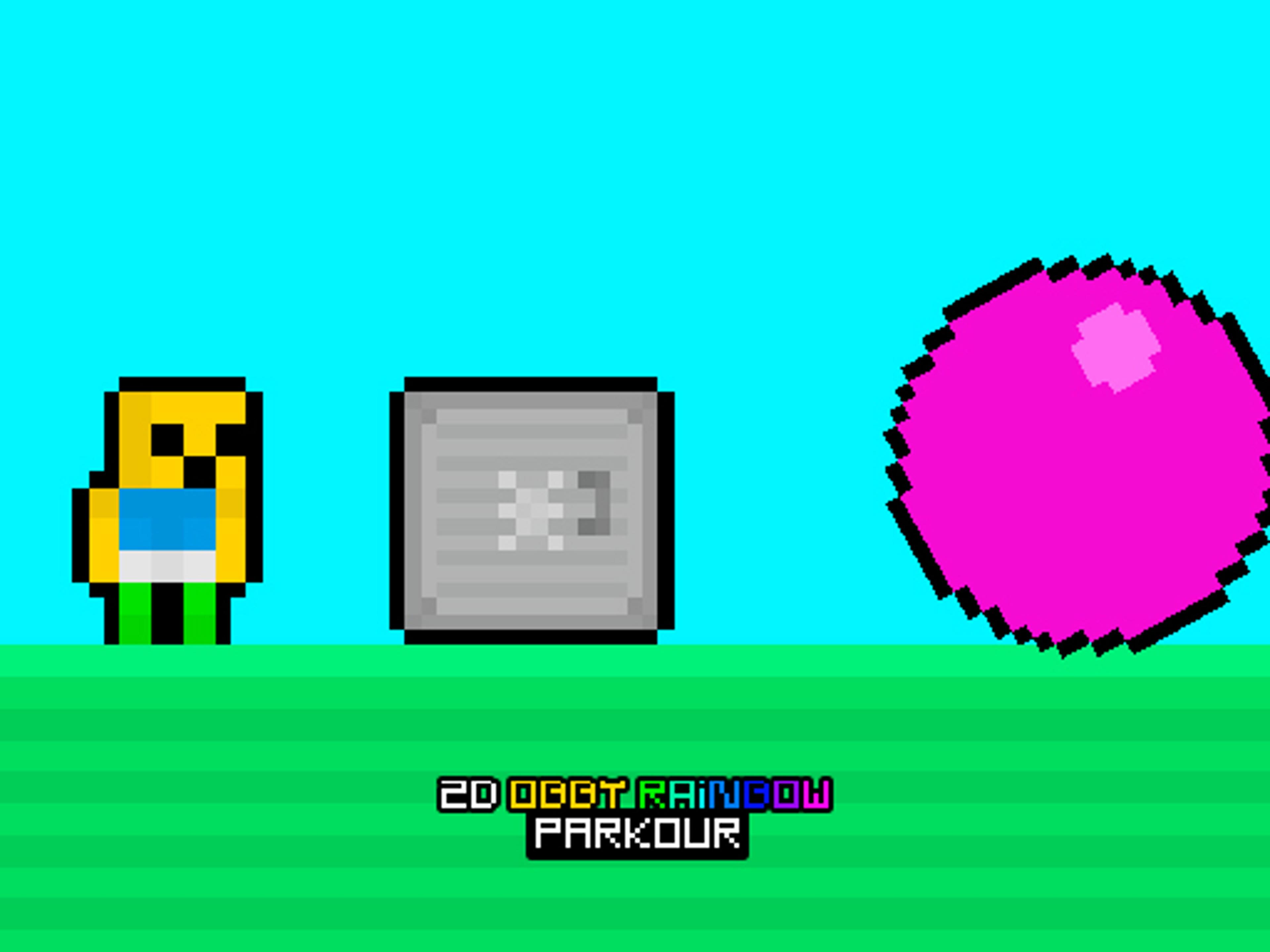 2D Obby Rainbow Parkour logo