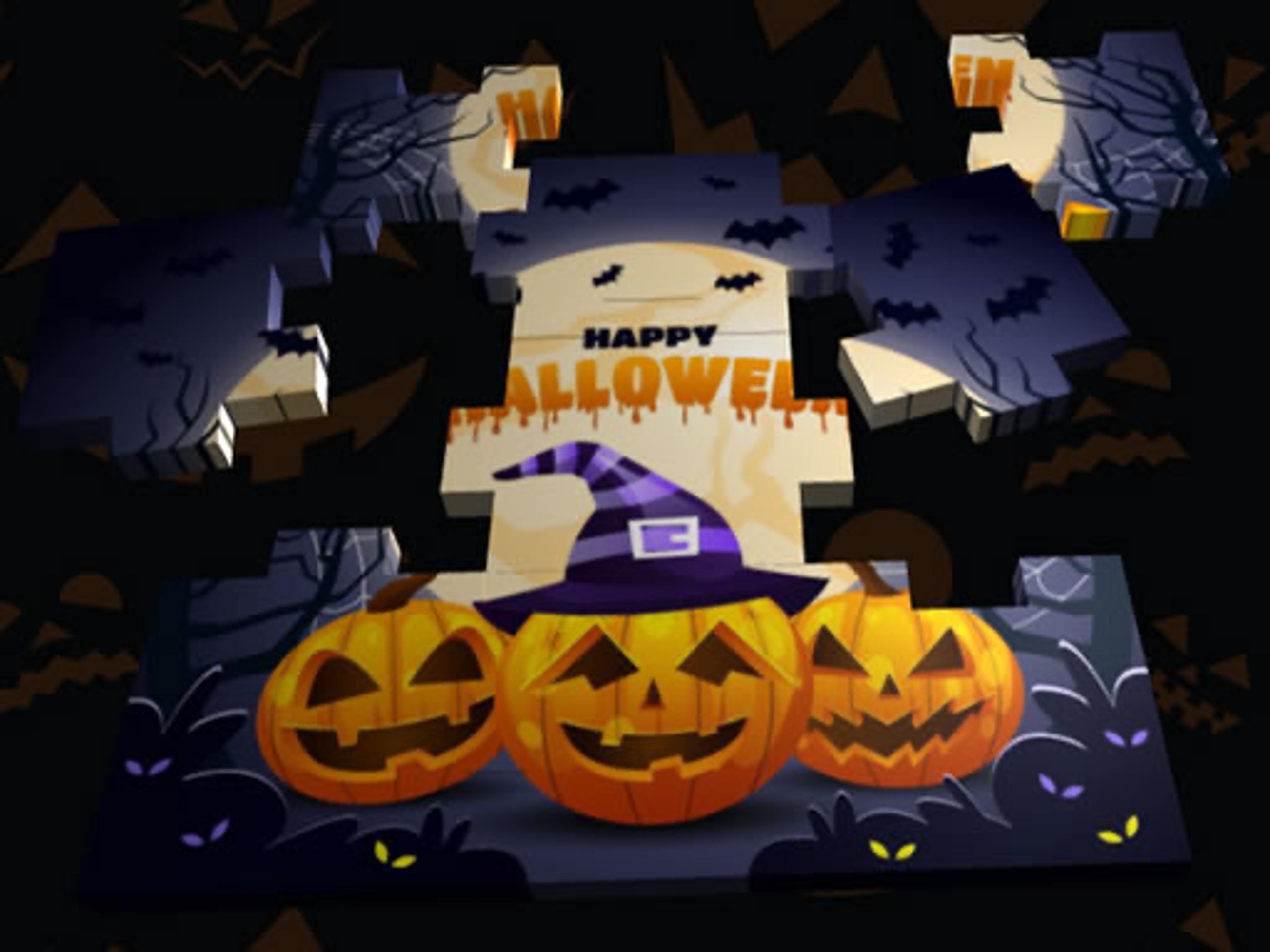 3D Halloween Jigsaw logo