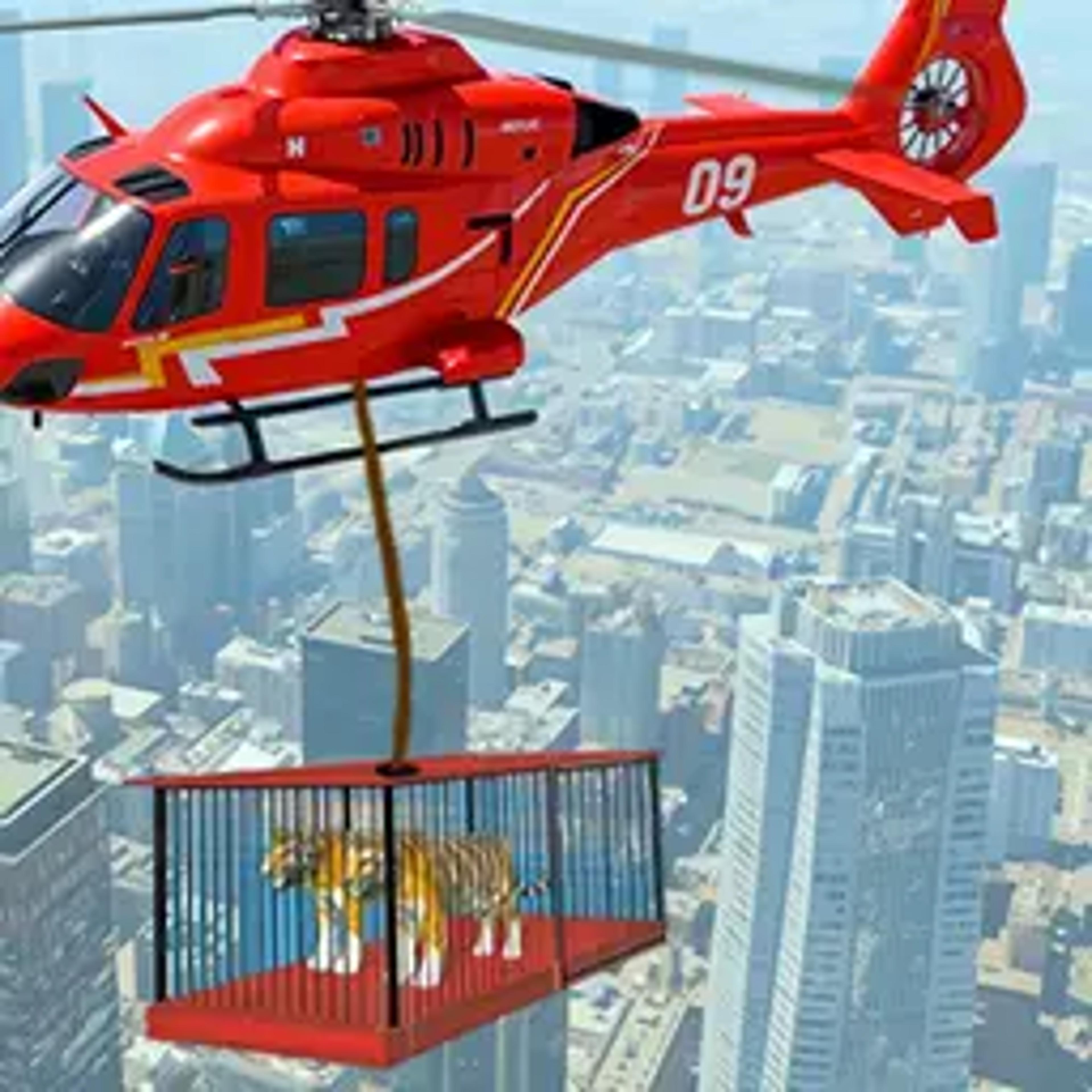 Animal Helicopter Rescue Game