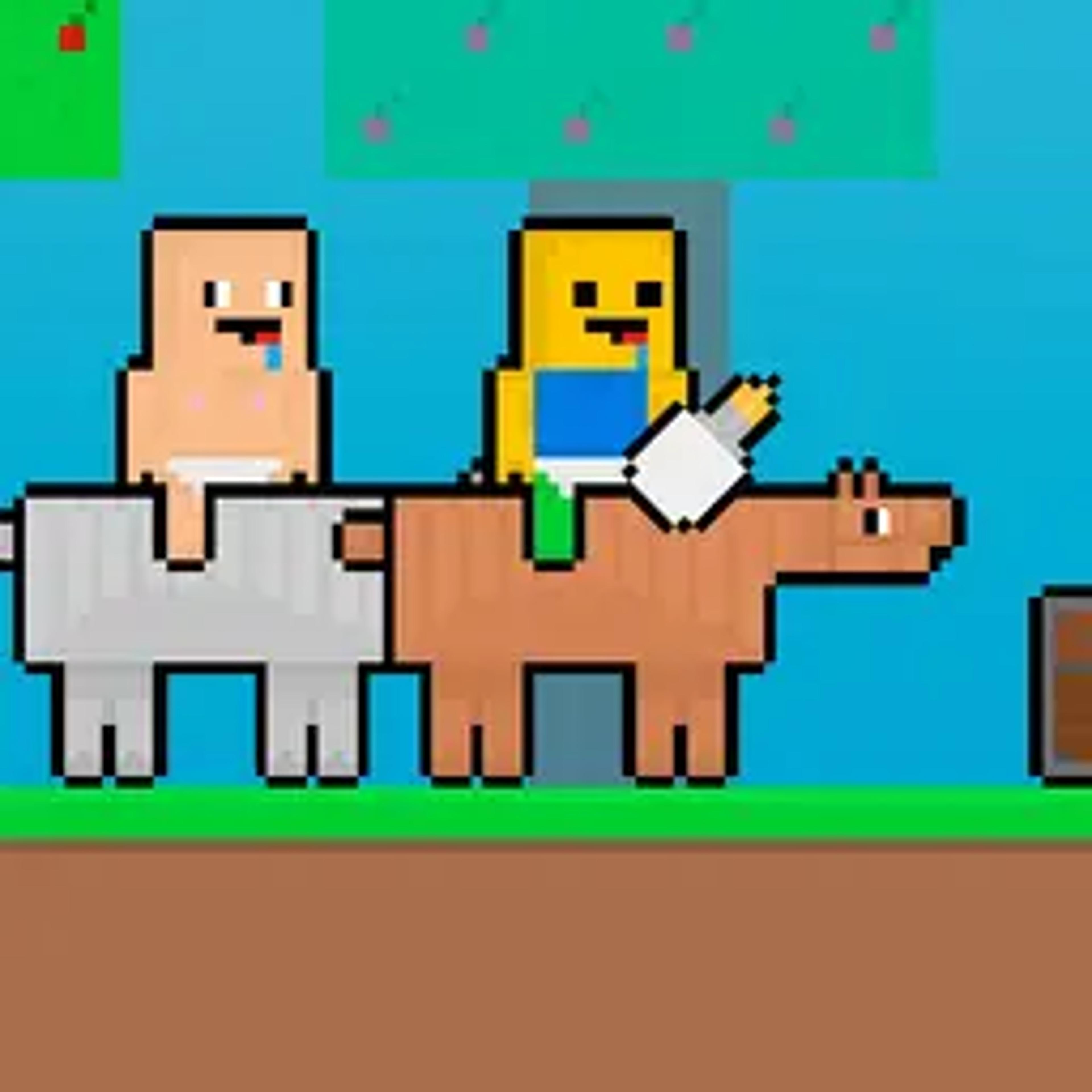 Baby Noob vs Baby Obby Horse
