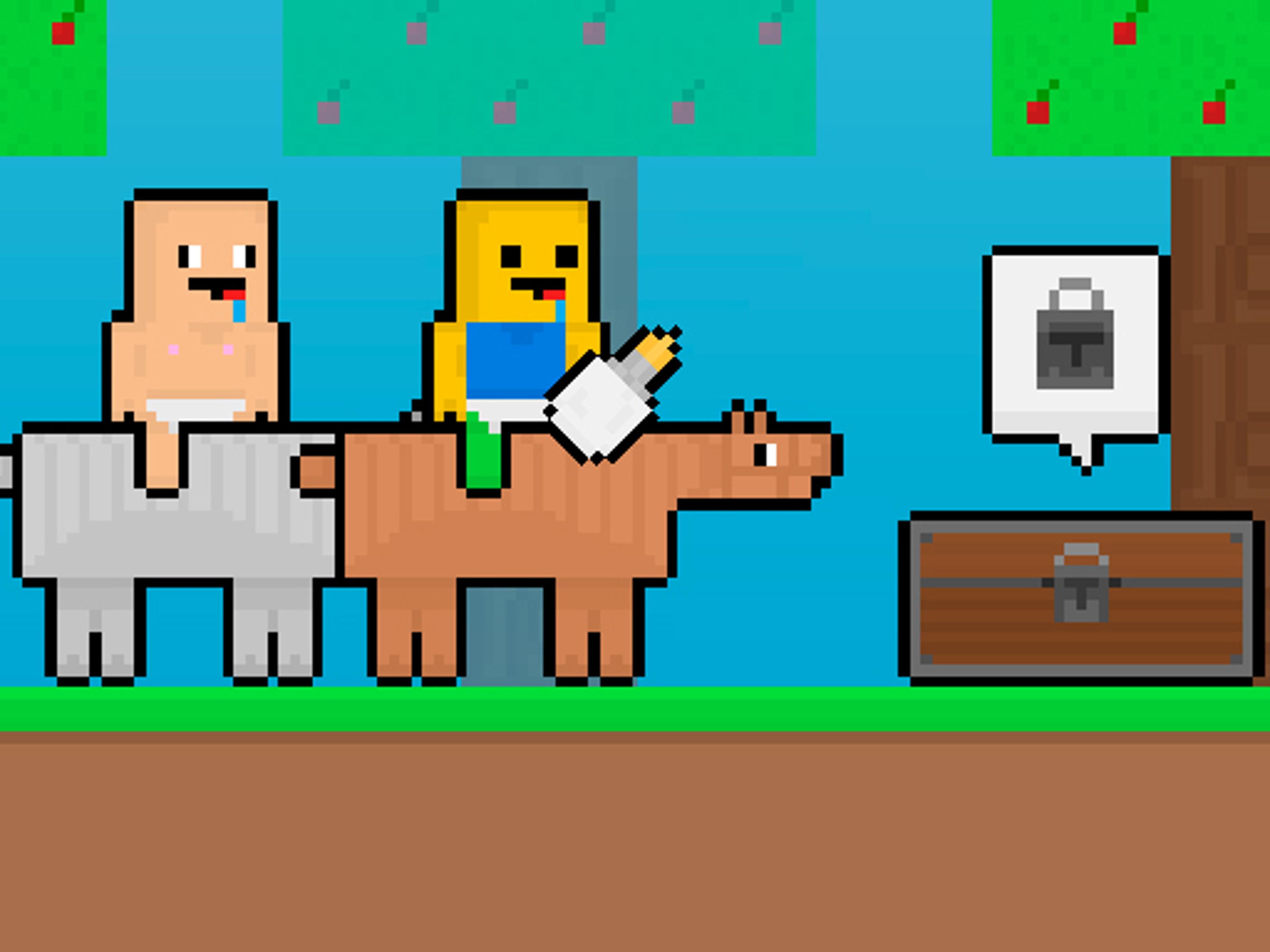 Baby Noob vs Baby Obby Horse logo