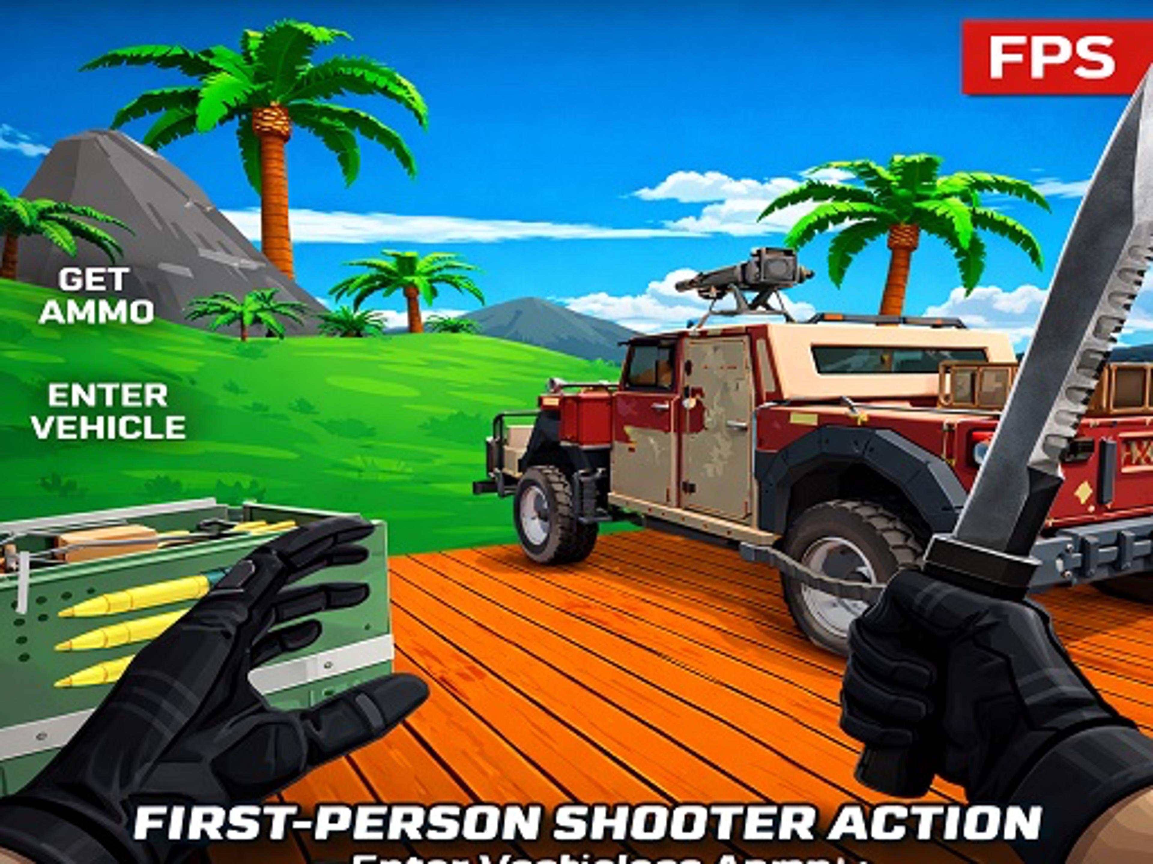 Blocky Zombie Shooting logo