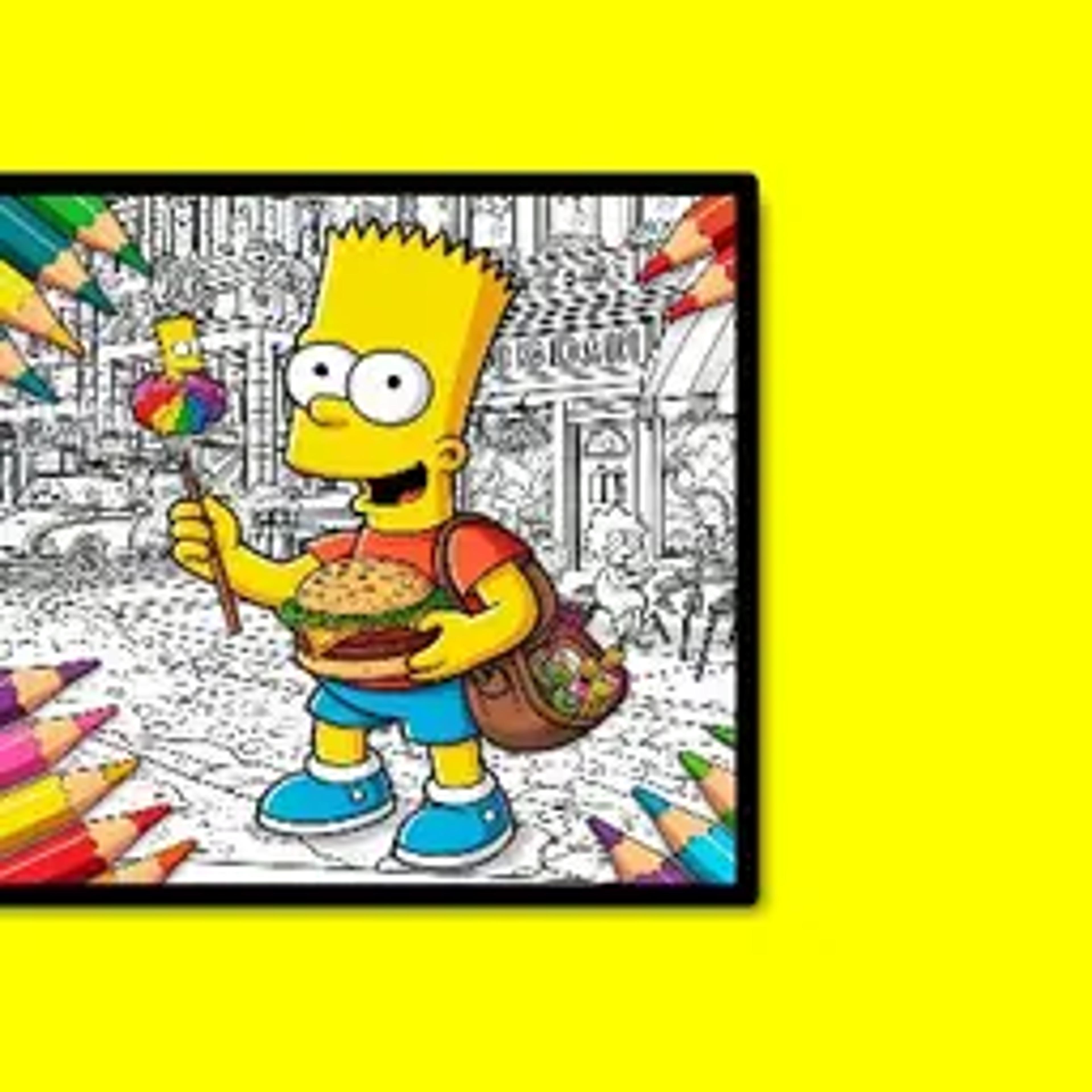 BTS Simpsons Coloring Book