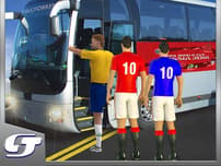 Bus Transport Footbal Players logo