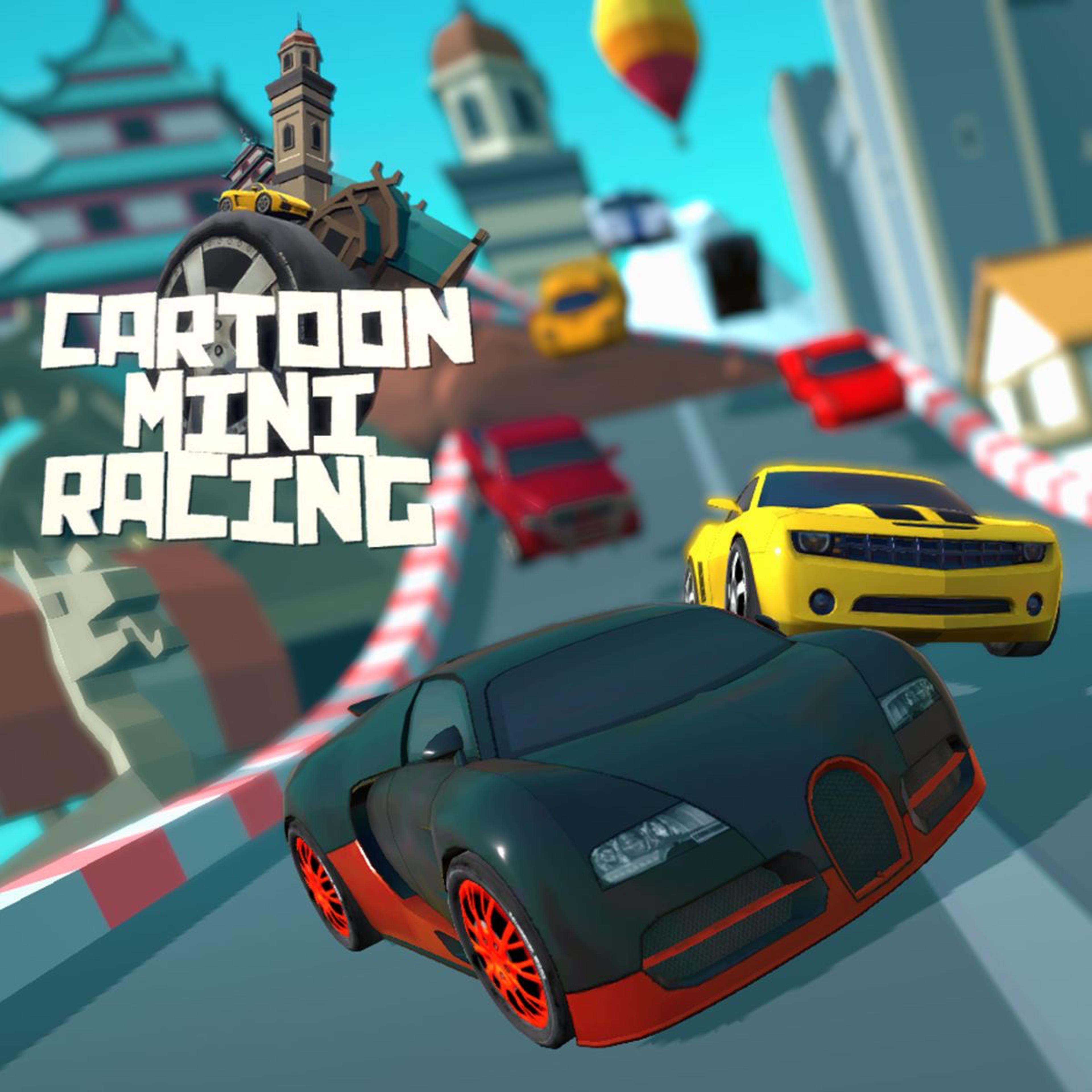 Cartoon Mini Racing logo