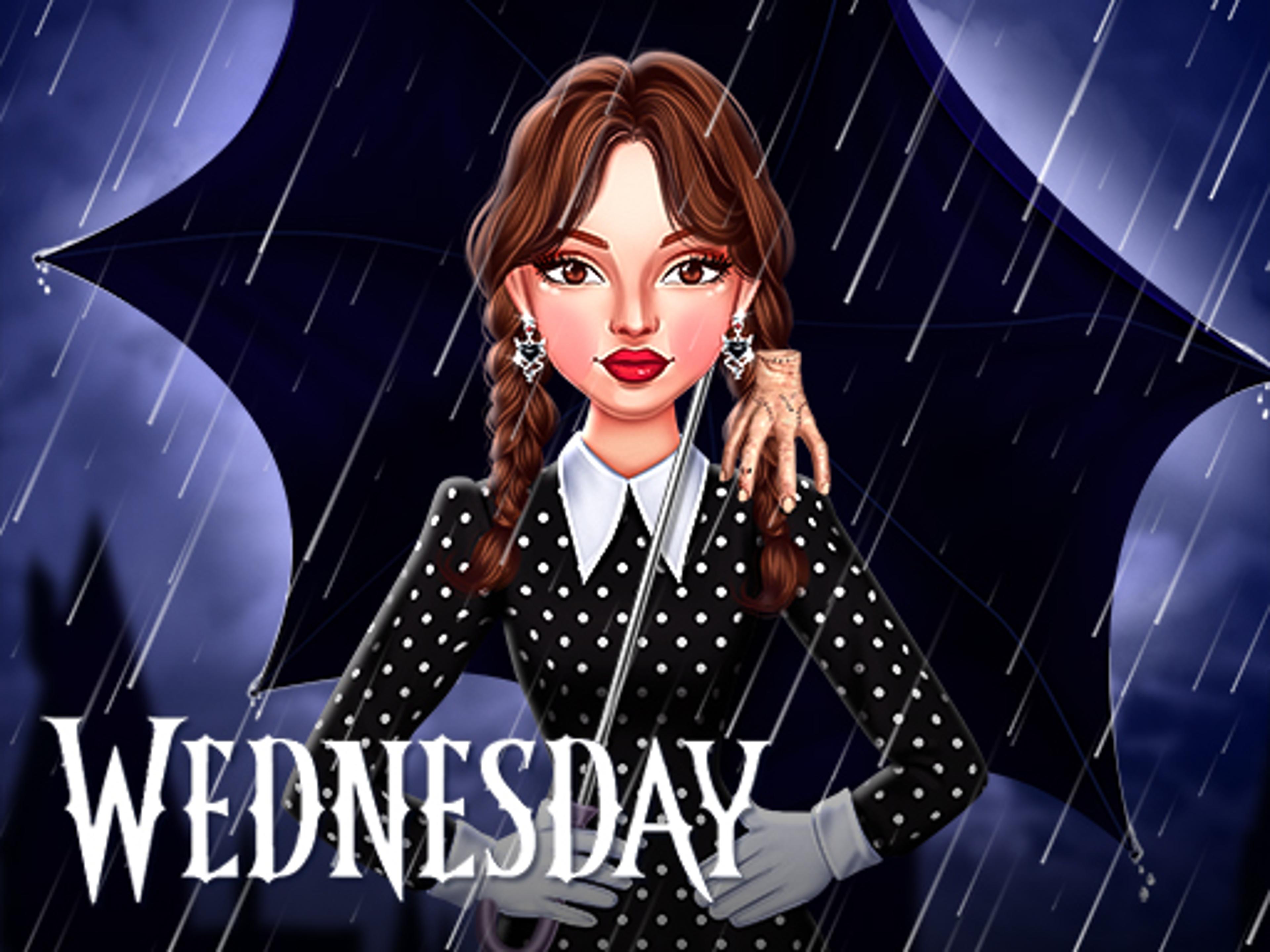 Celebrity Wednesday Addams Style logo