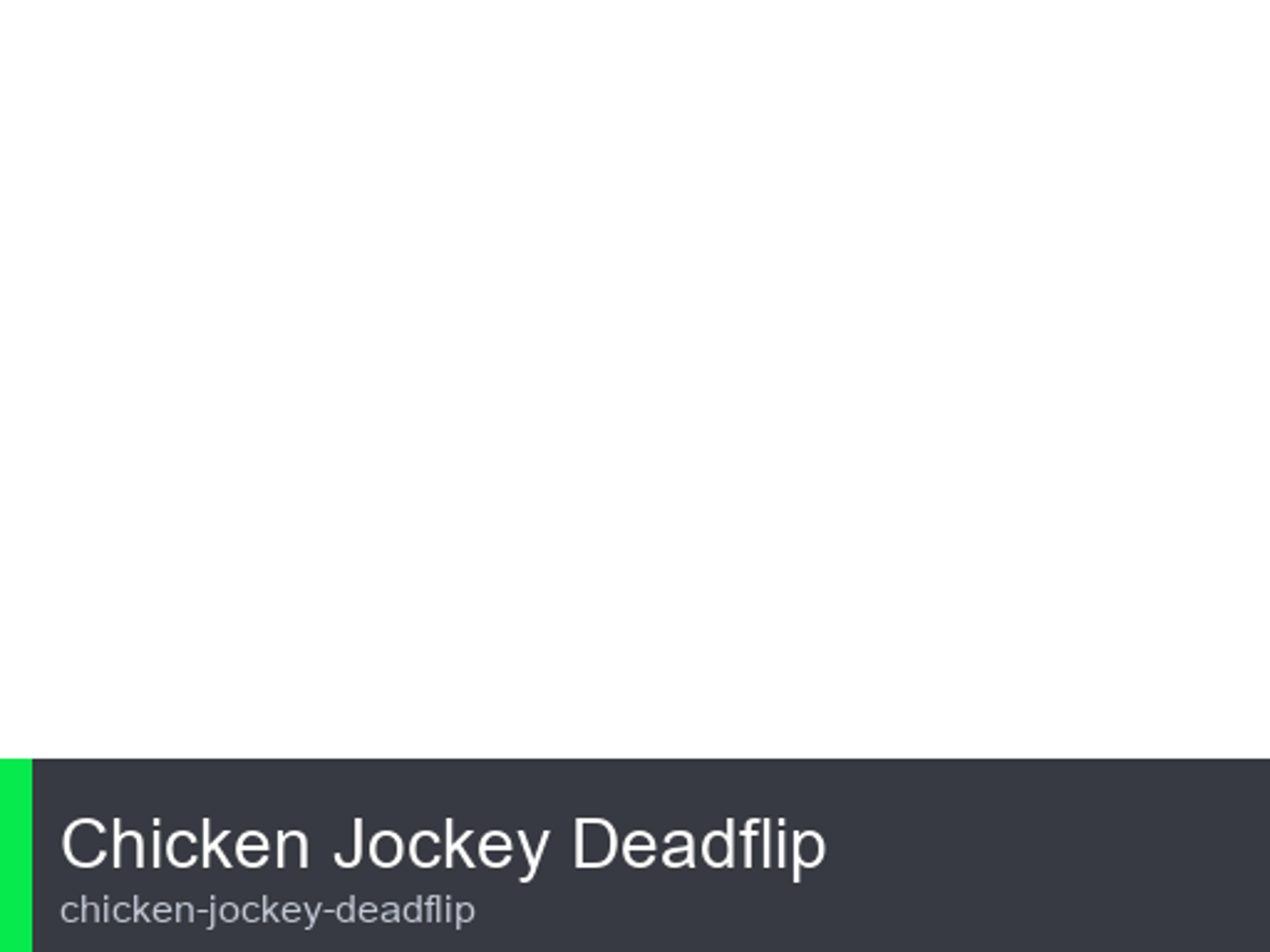 Chicken Jockey Deadflip logo
