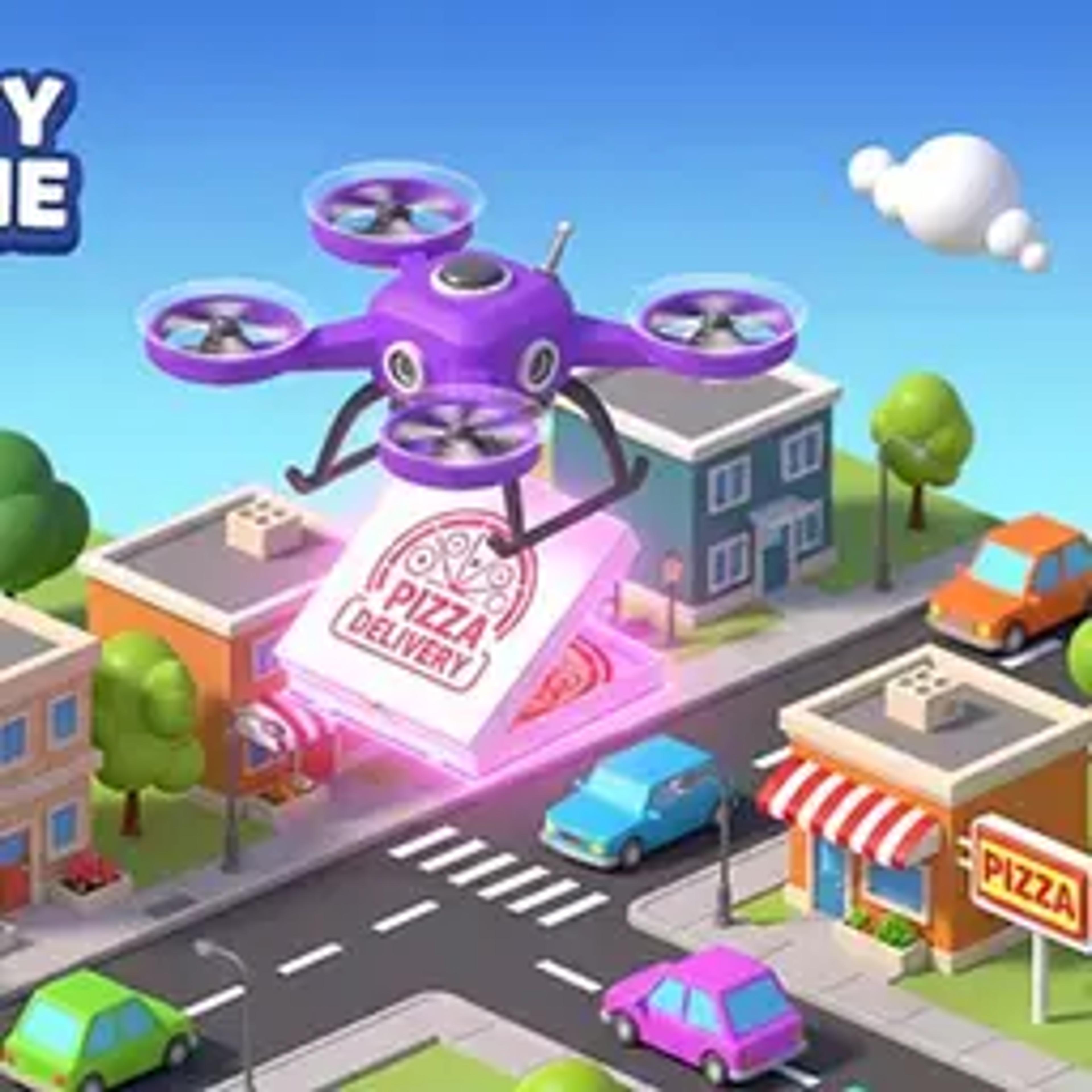 Crazy Drone Pizza Delivery