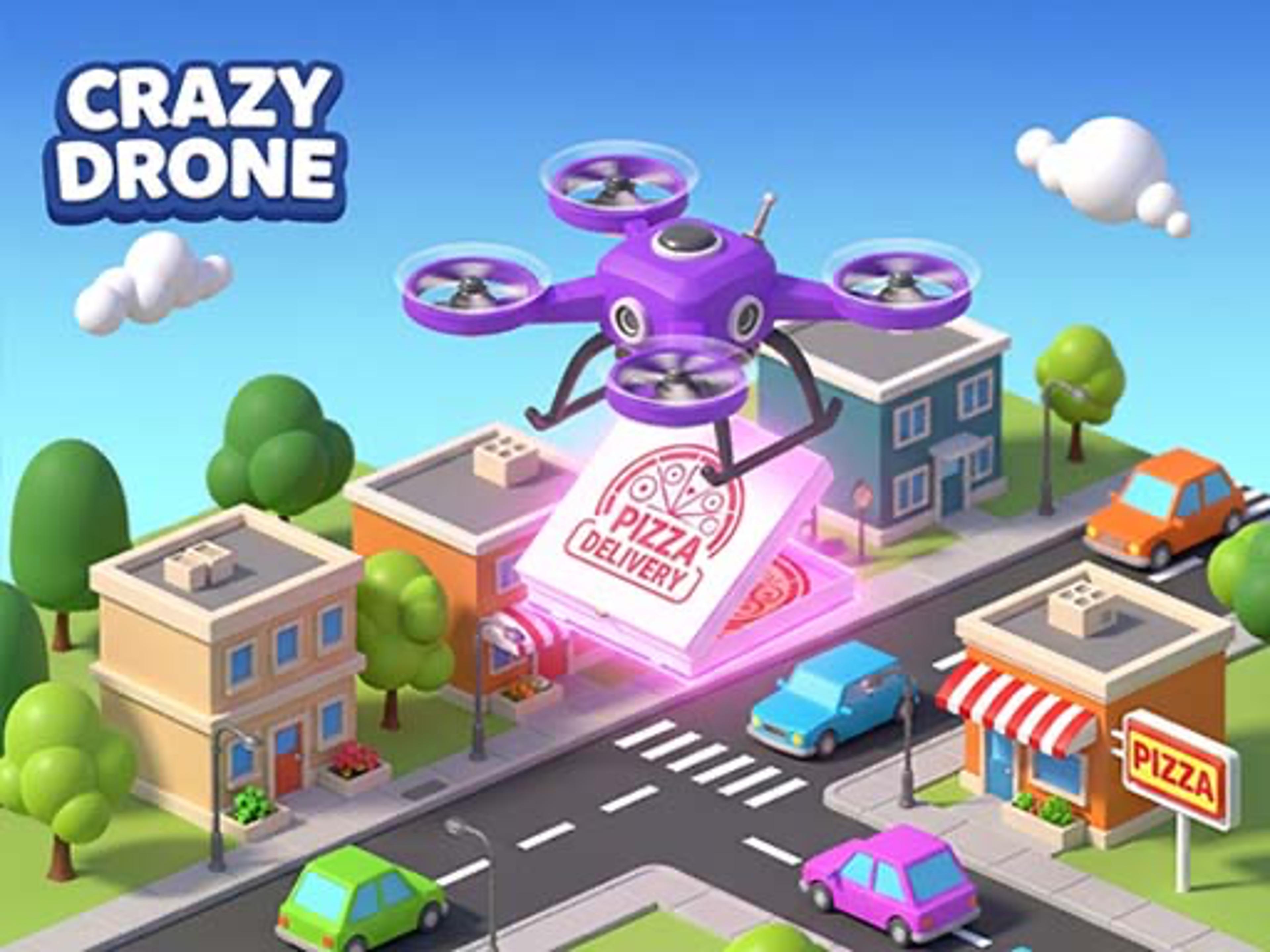Crazy Drone Pizza Delivery logo
