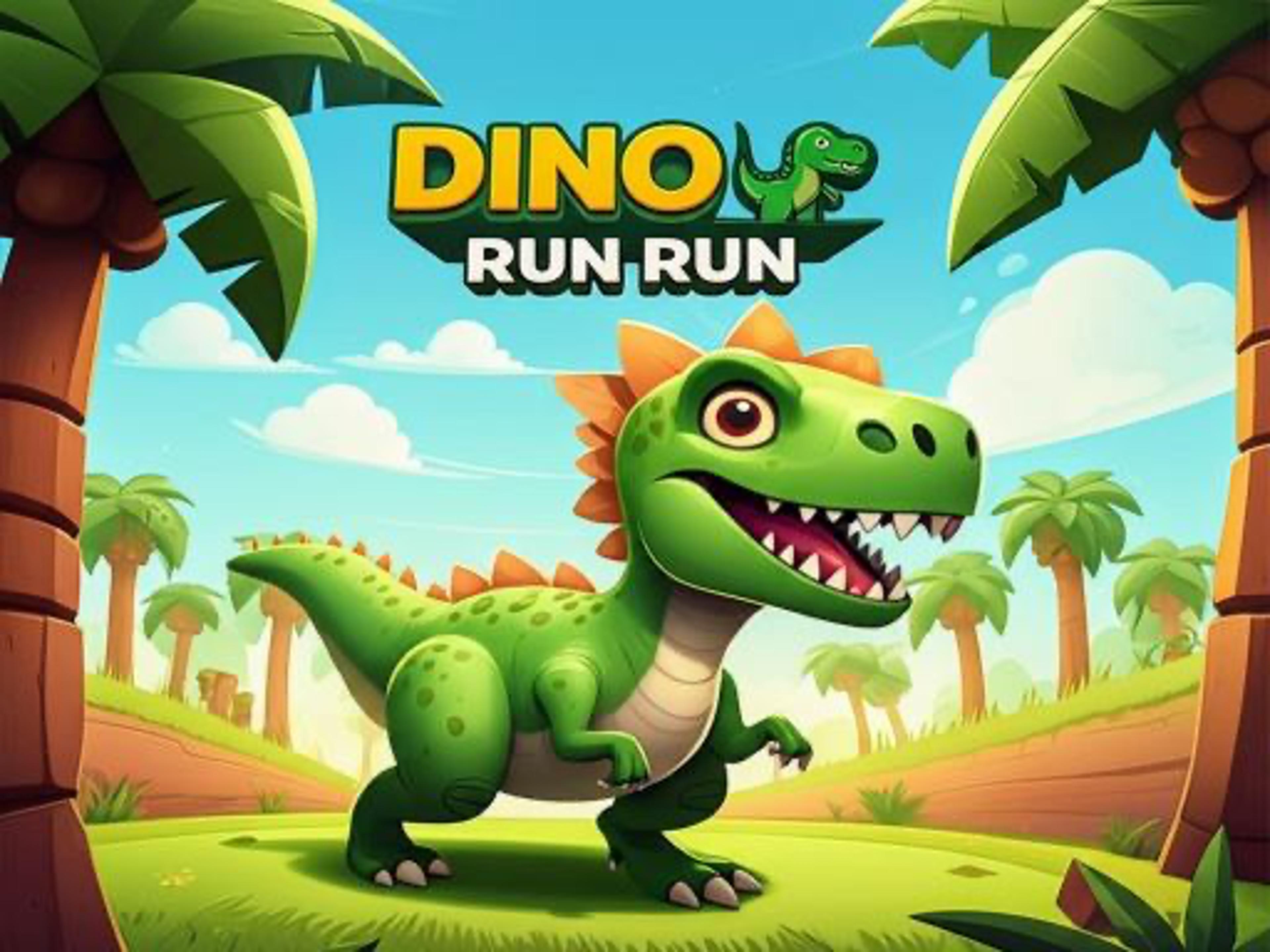 Dino run run logo
