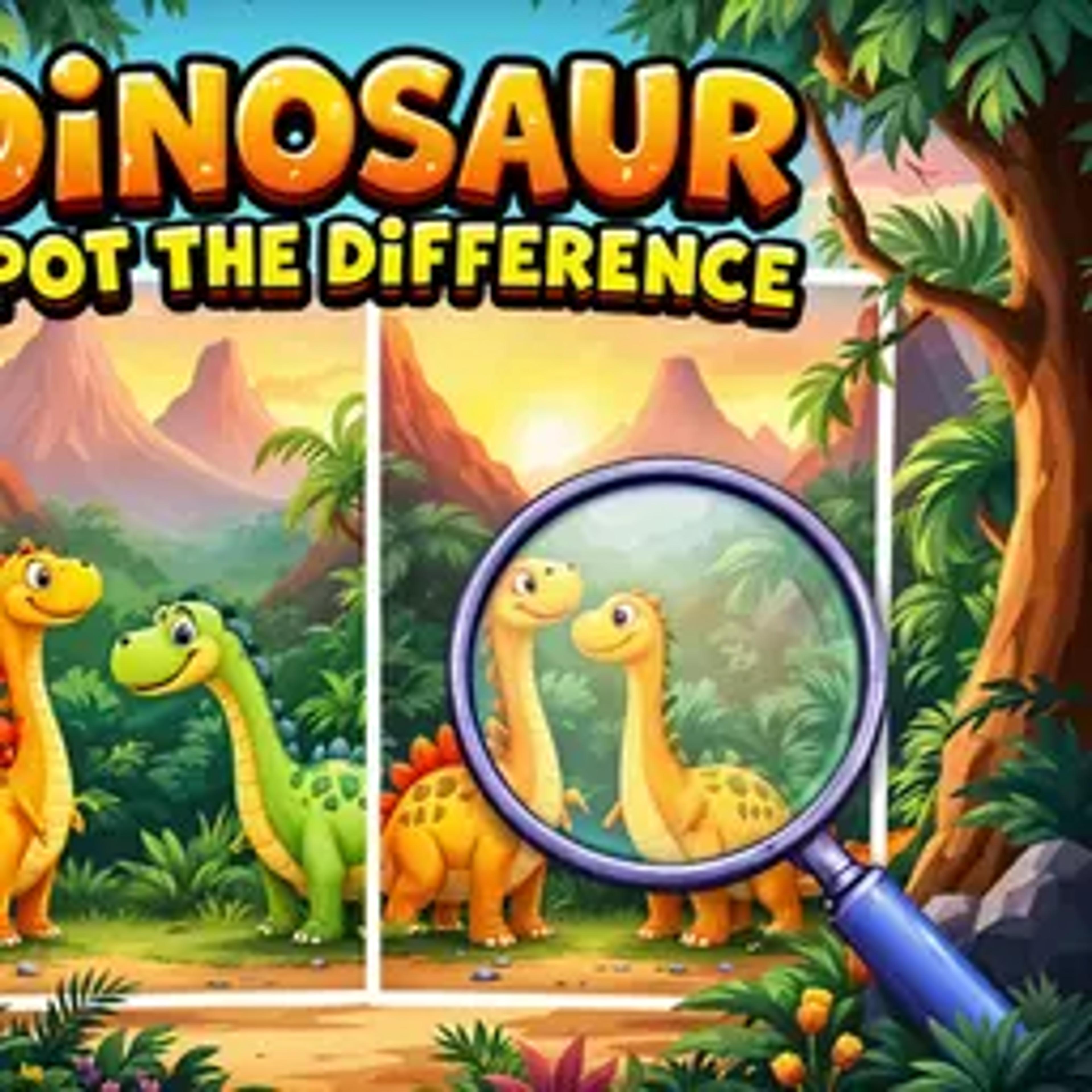 Dinosaur Spot The Difference