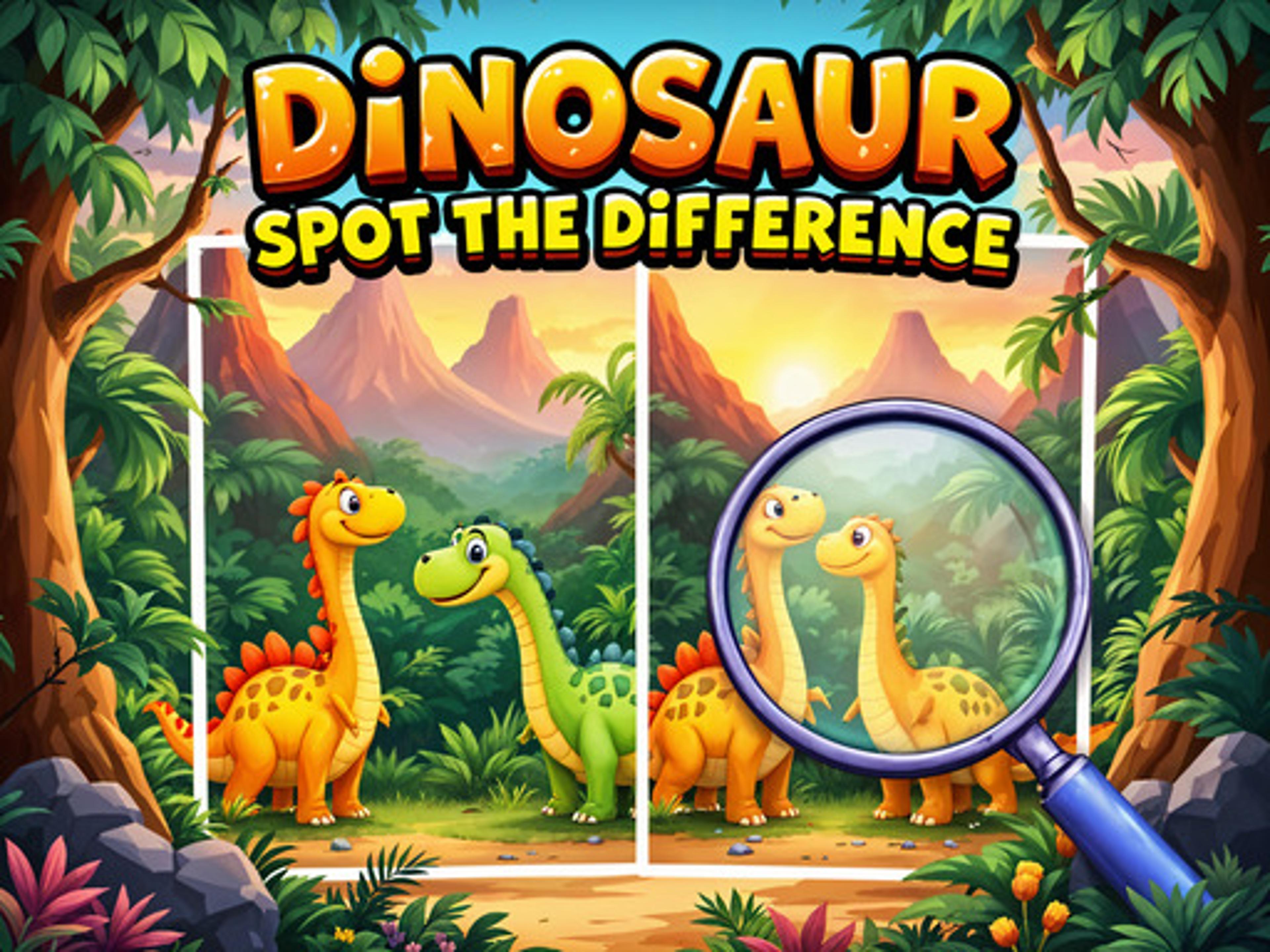 Dinosaur Spot The Difference logo