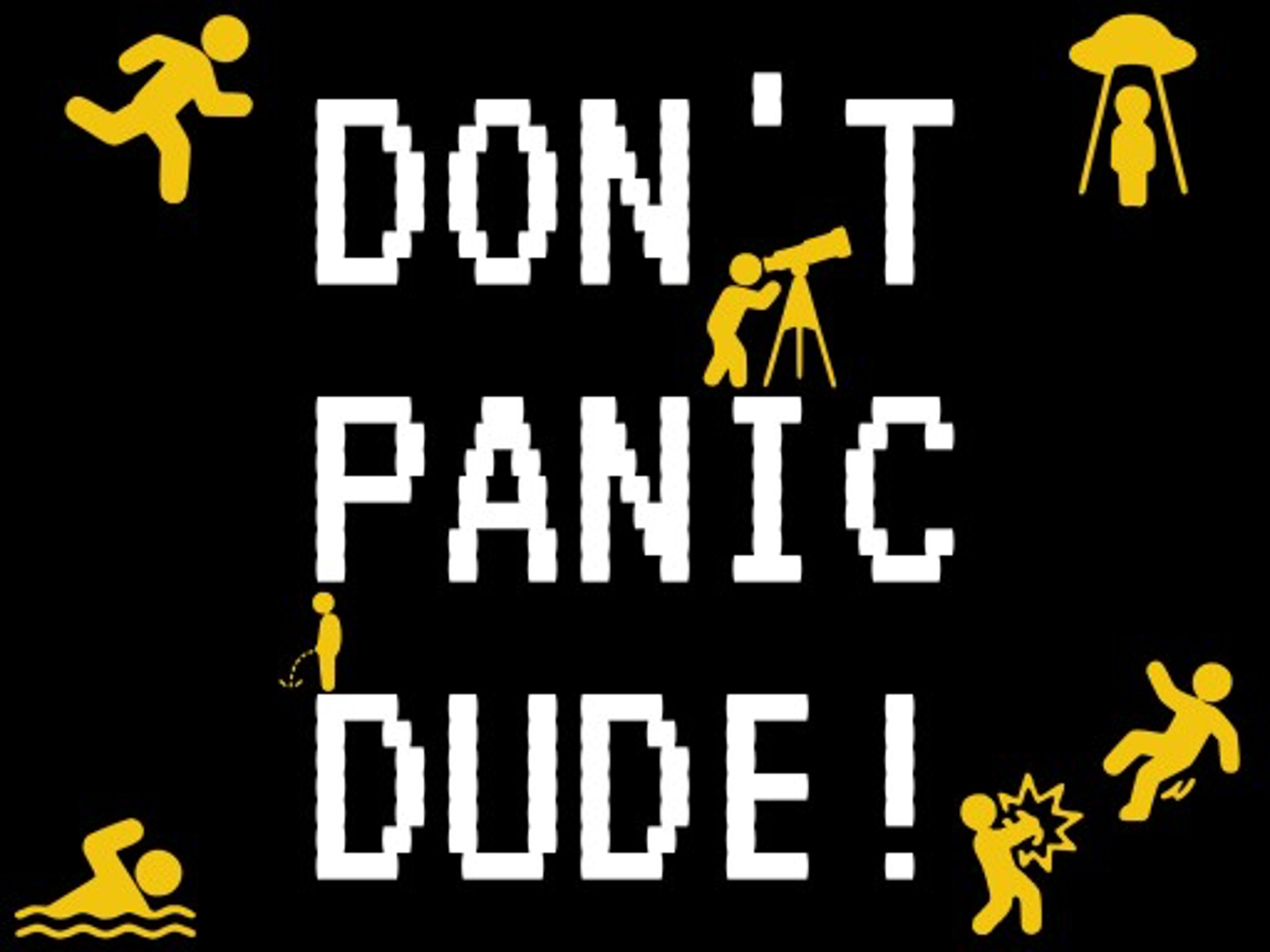 DONT PANIC DUDE! logo