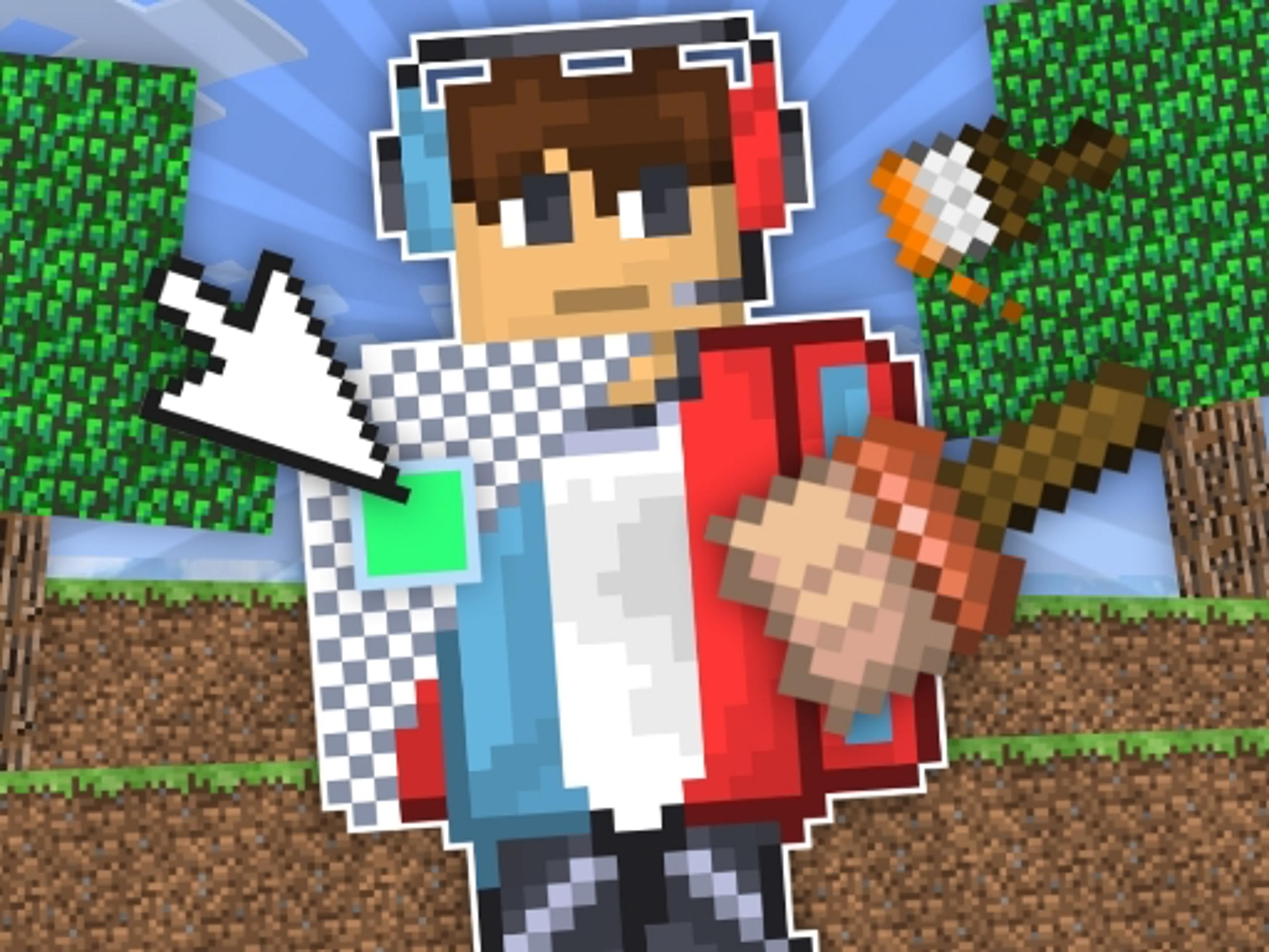 Draw a skin for Mineblock with physics logo