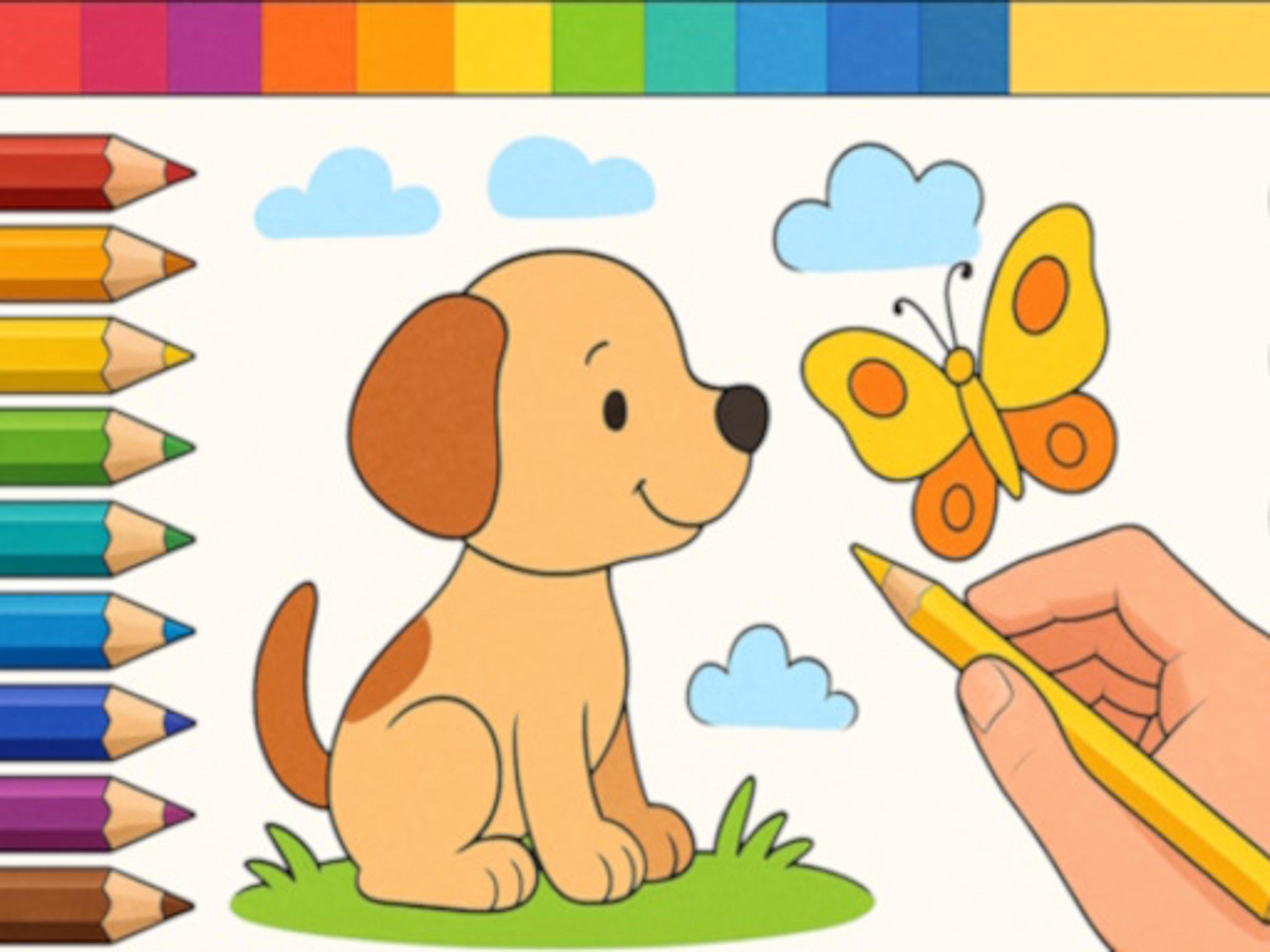 Draw with Pencils Coloring Book! logo