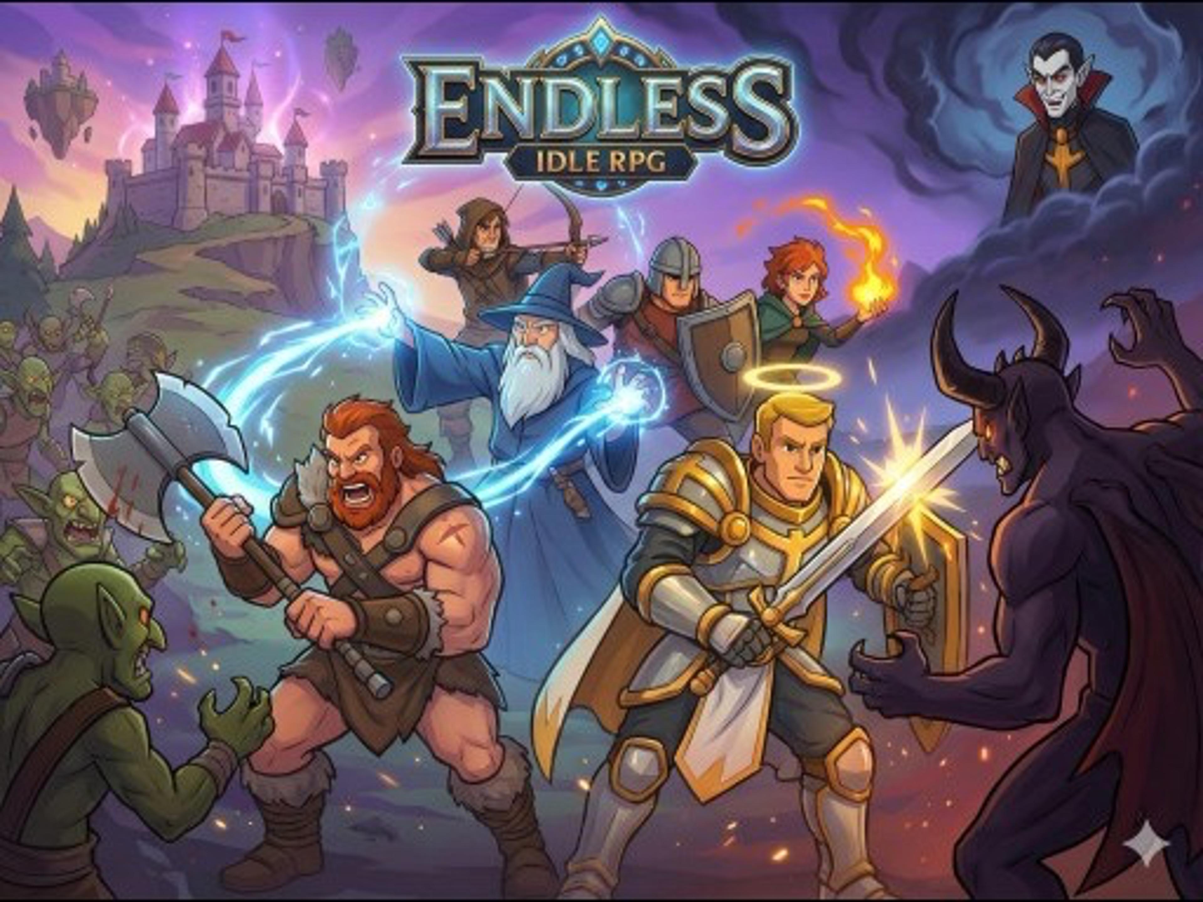Endless idle RPG logo