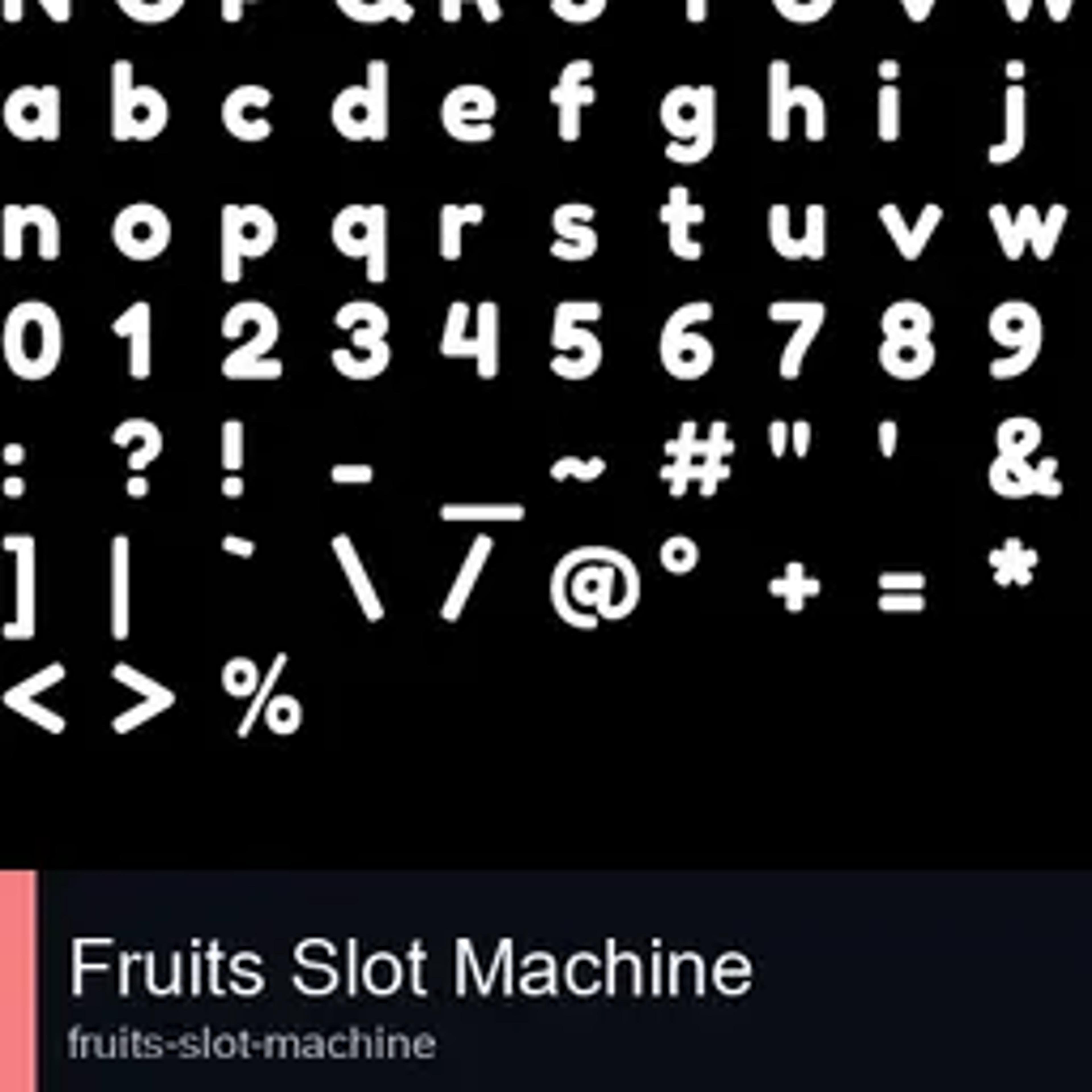 Fruits Slot Machine