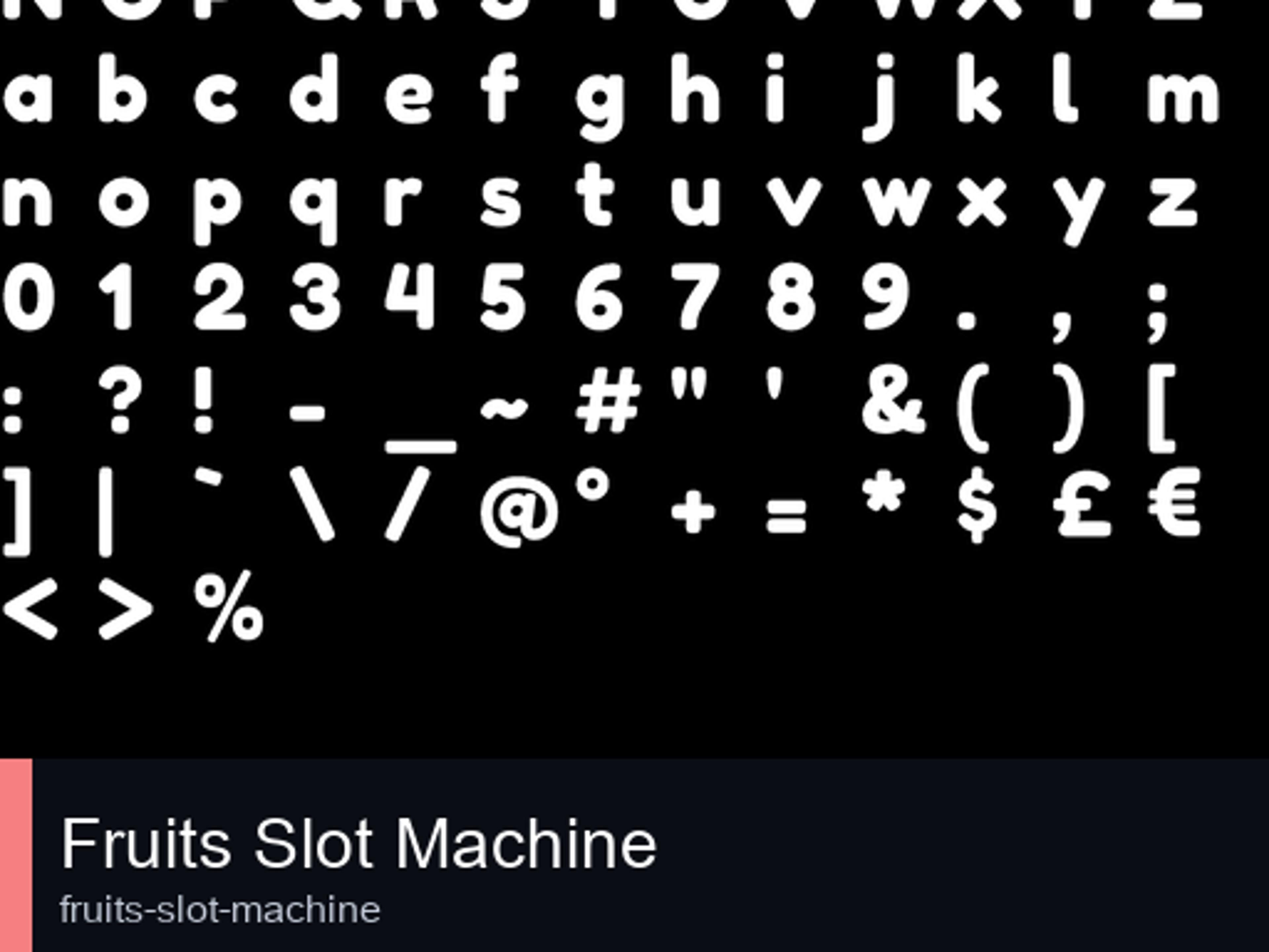 Fruits Slot Machine logo