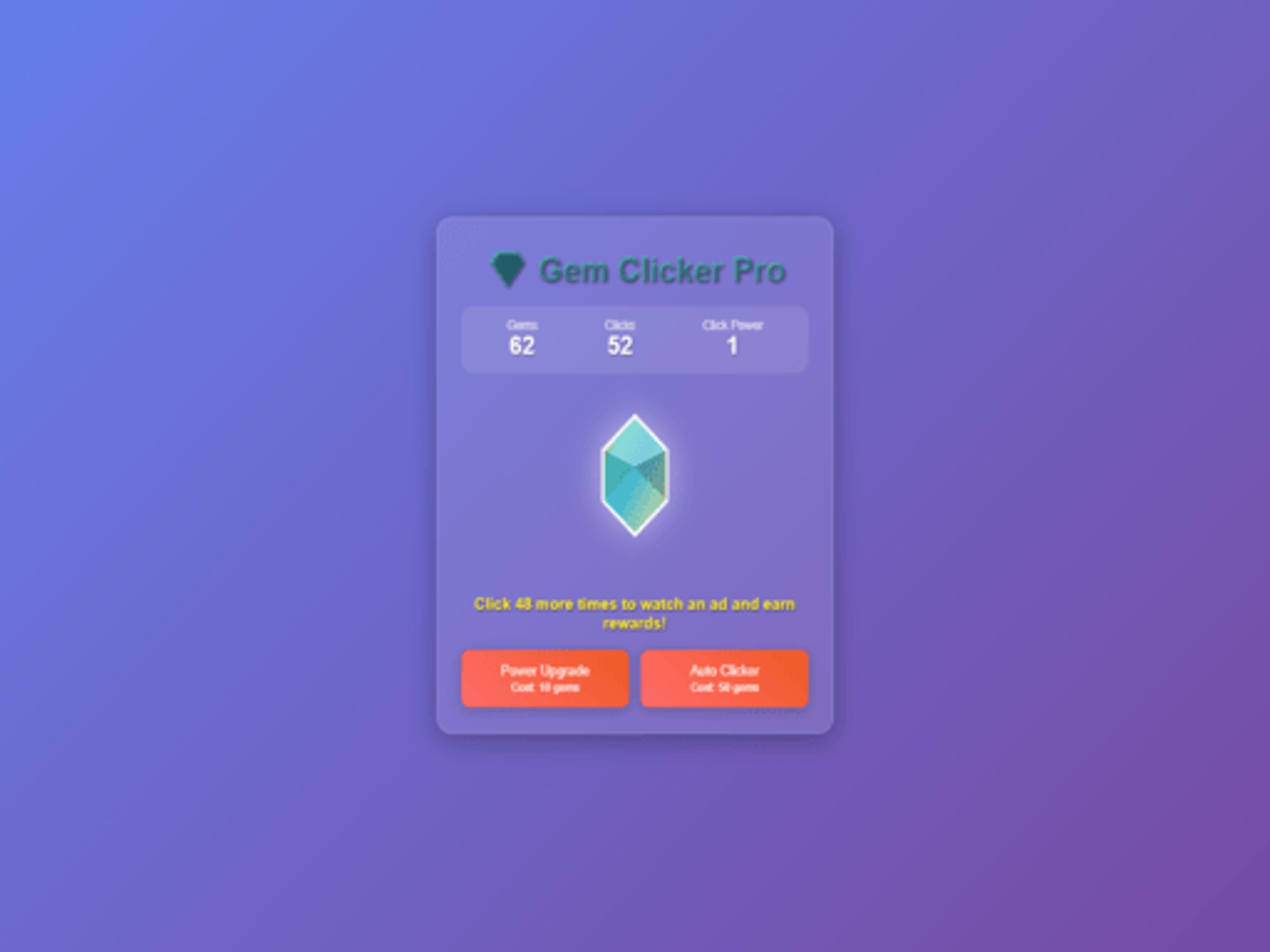 gem clicker pro logo