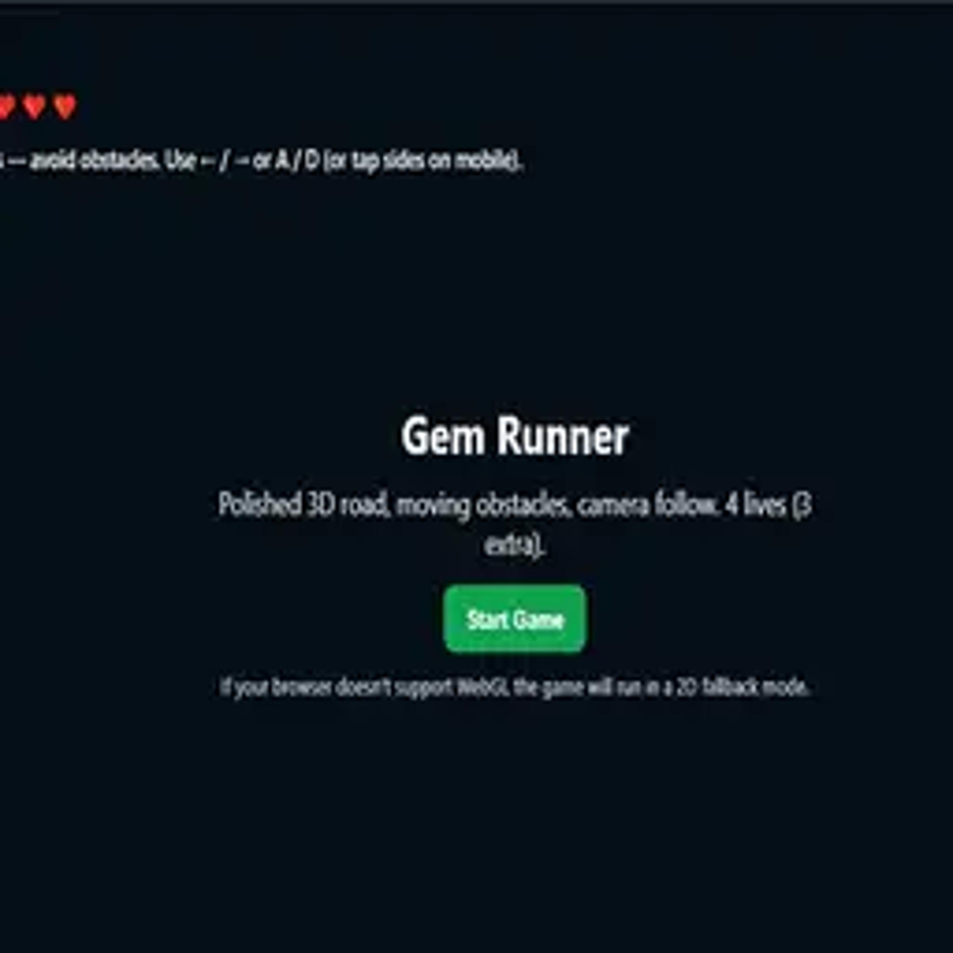 Gem Runner