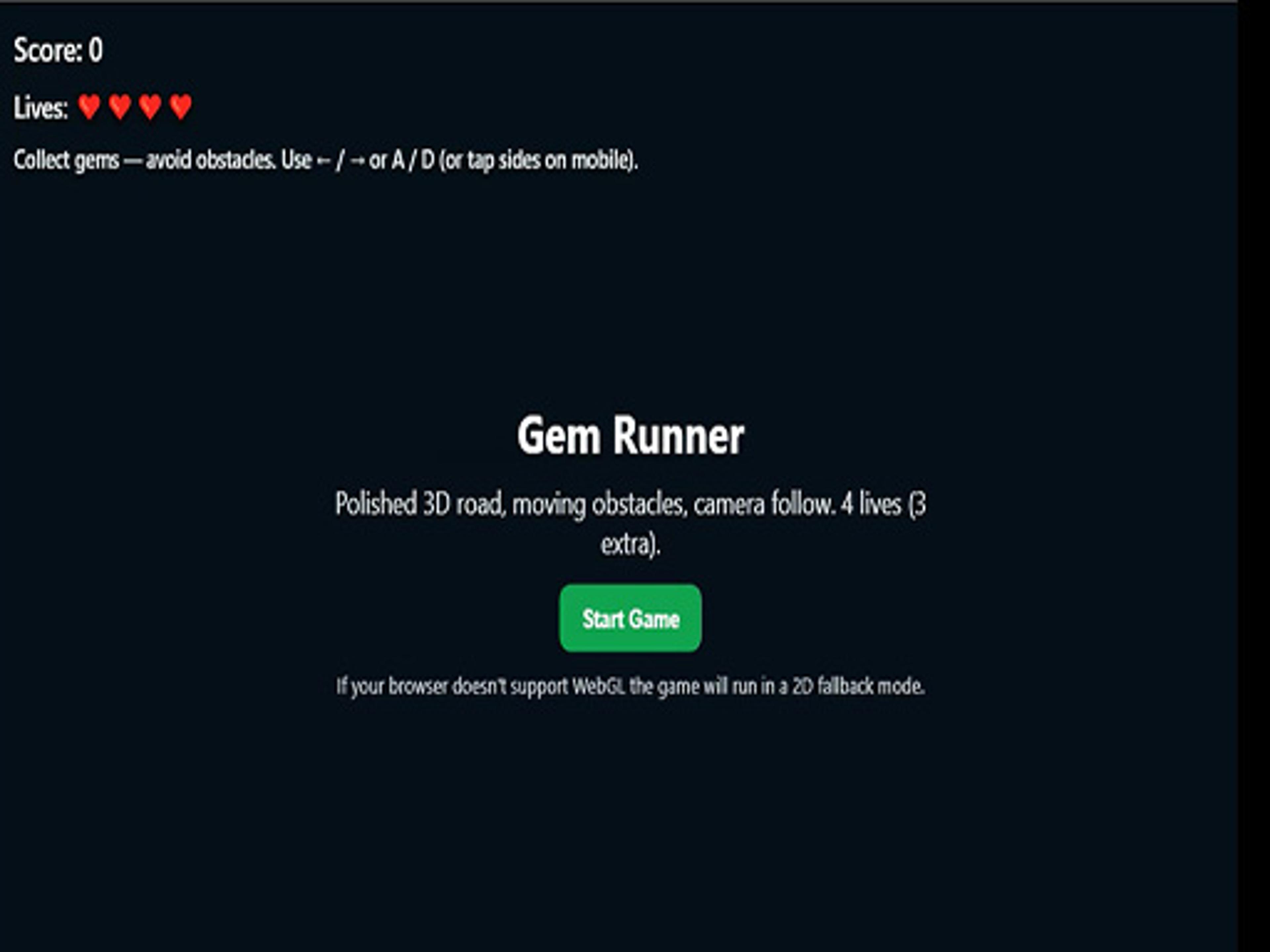 Gem Runner logo
