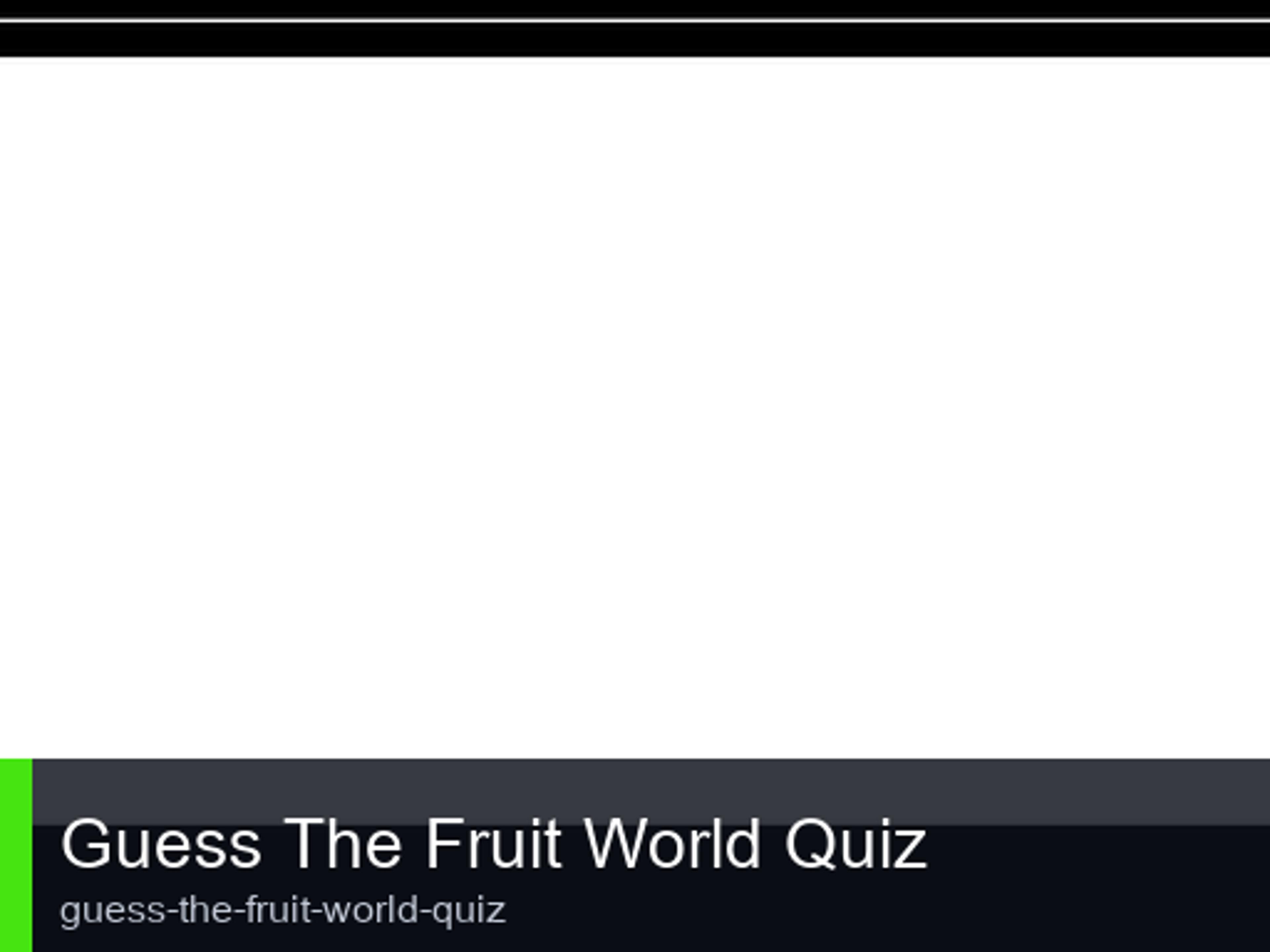 Guess The Fruit World Quiz logo