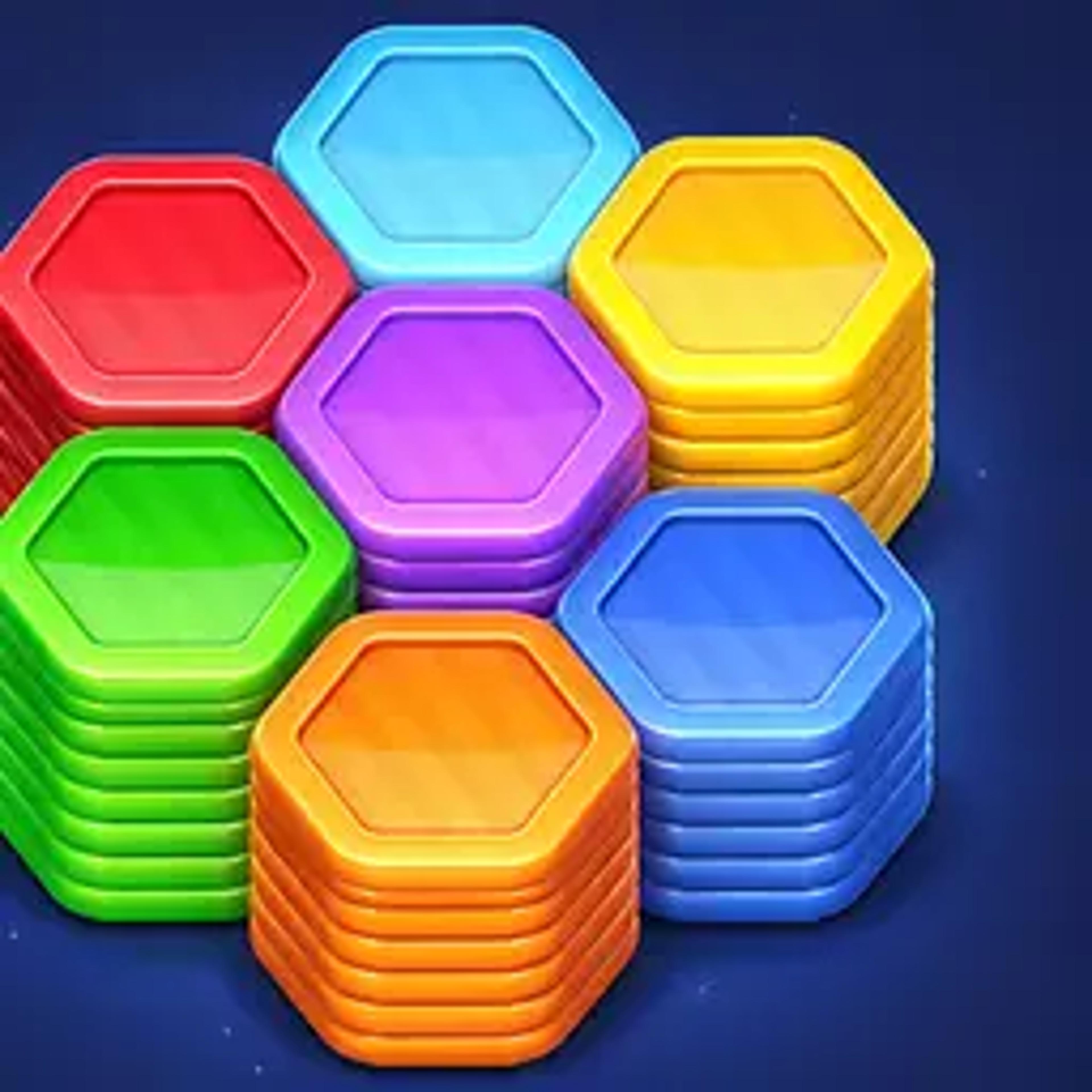 Hexa Color Stack Game