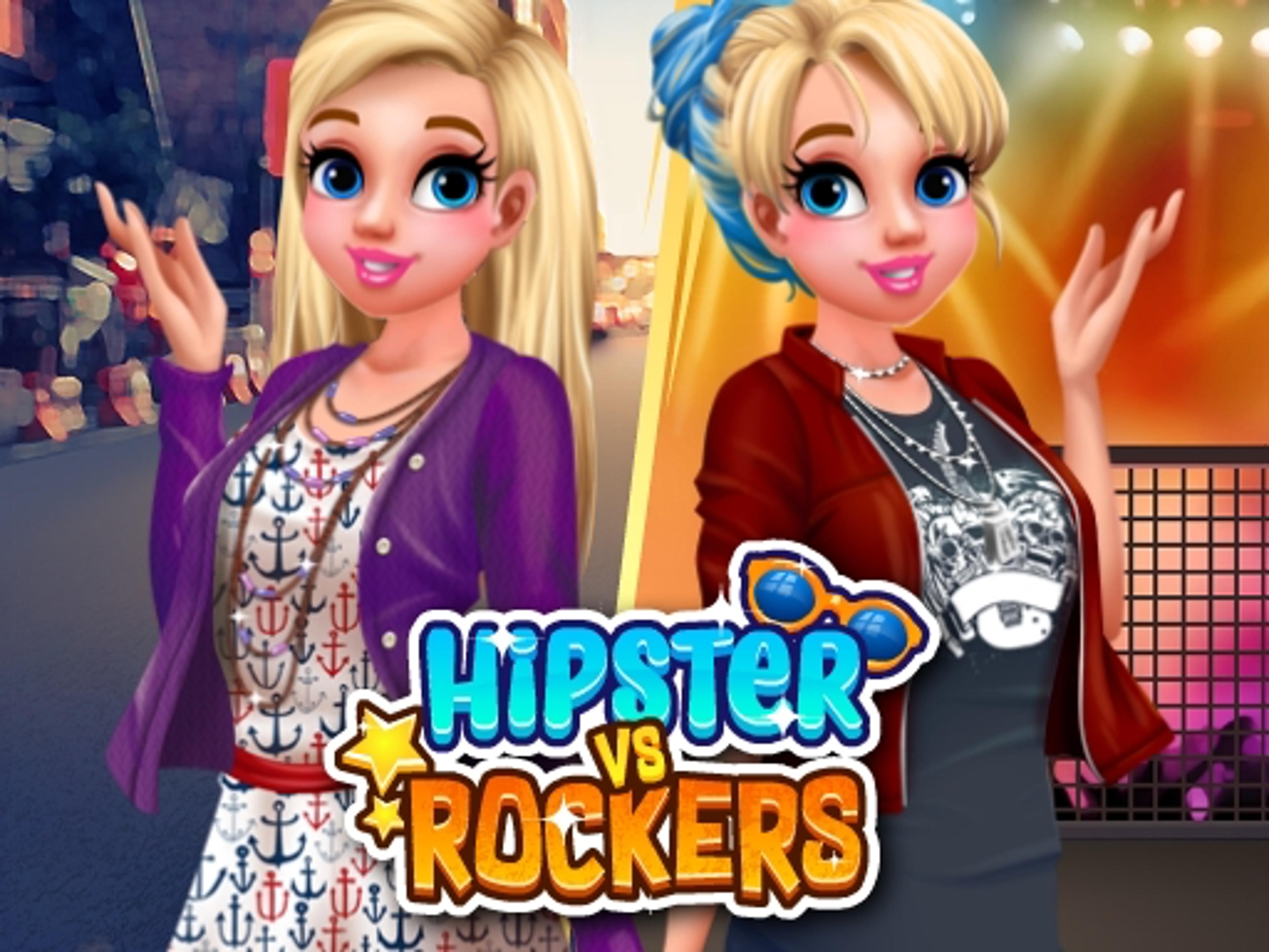 Hipsters vs Rockers logo