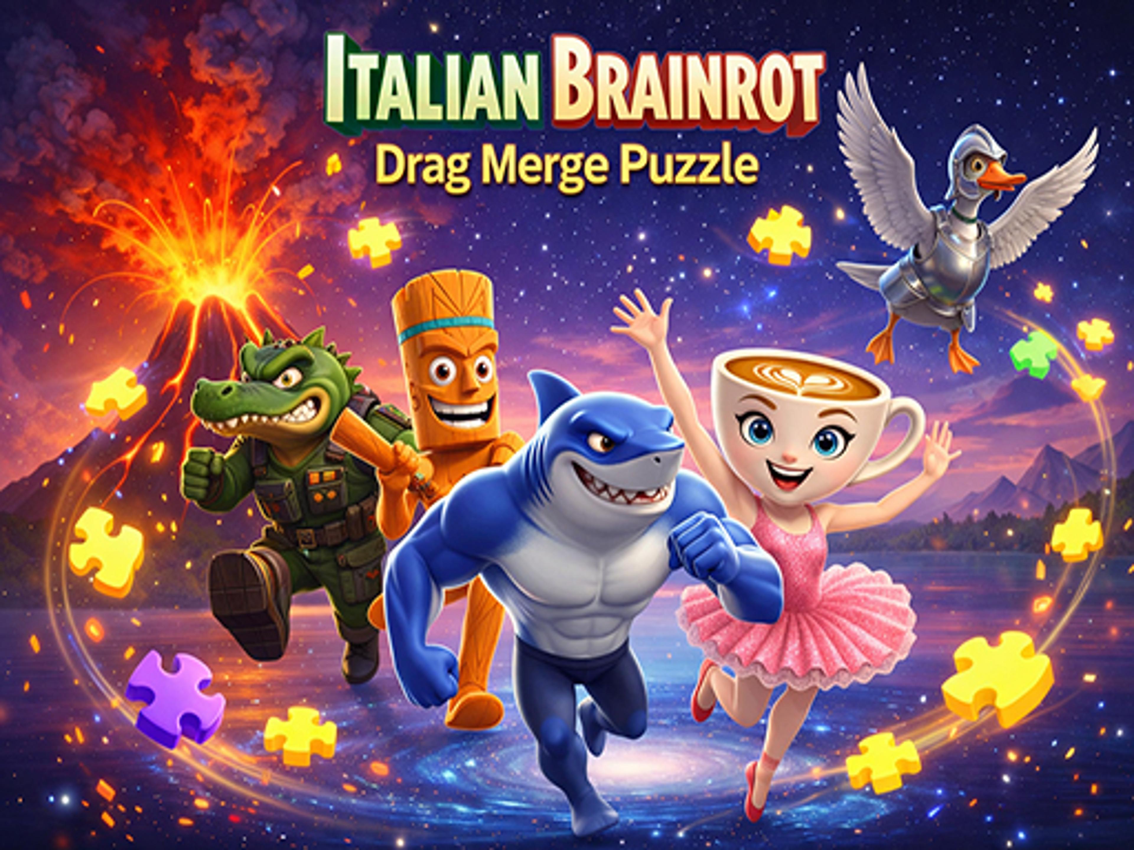 Italian Brainrot Drag Merge Puzzle logo